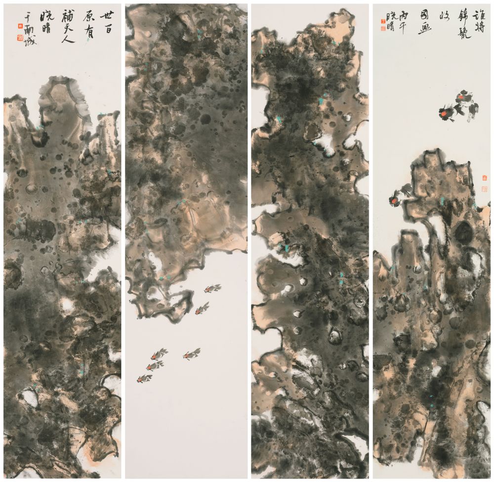 谁将锦鬣收图画