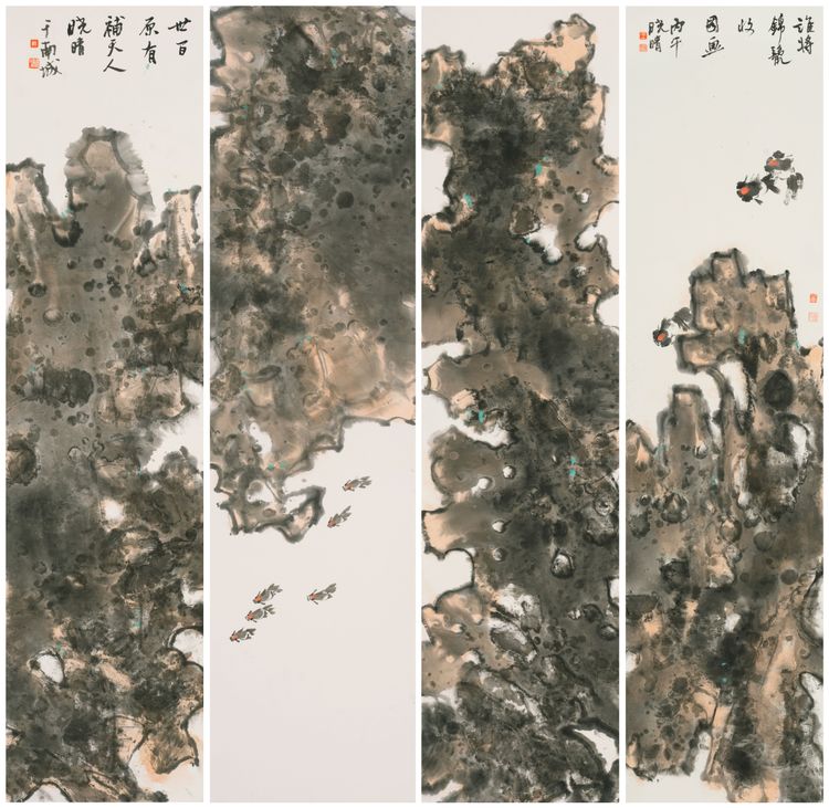 谁将锦鬣收图画